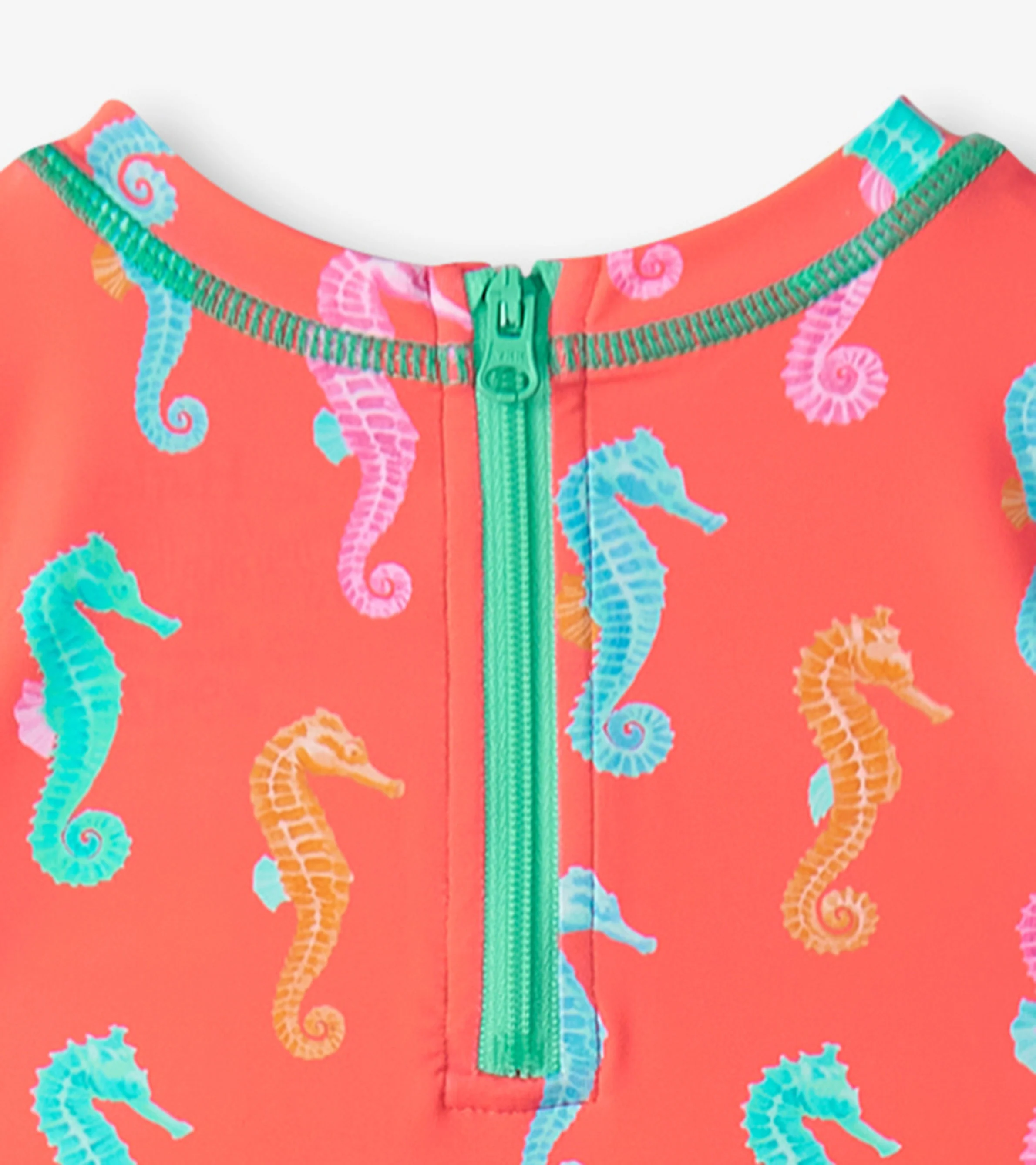 Baby Girls Painted Sea Rashguard Swimsuit - Image 5